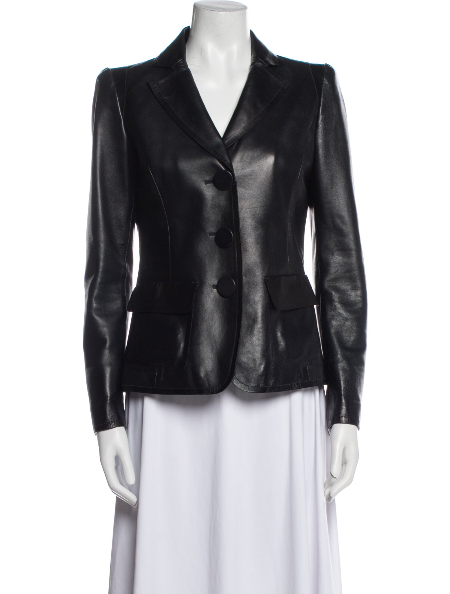 Giorgio Armani Leather Blazer
