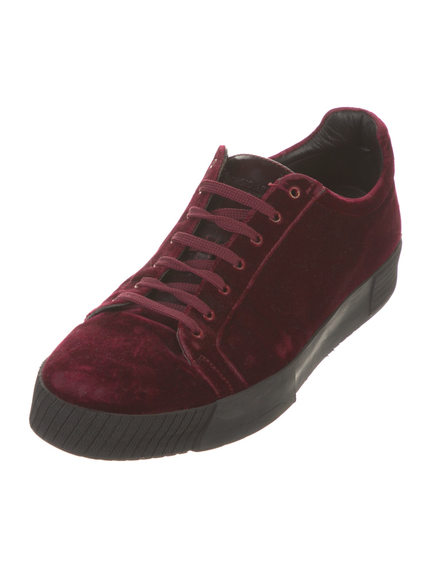 Giorgio Armani Velvet Sneakers