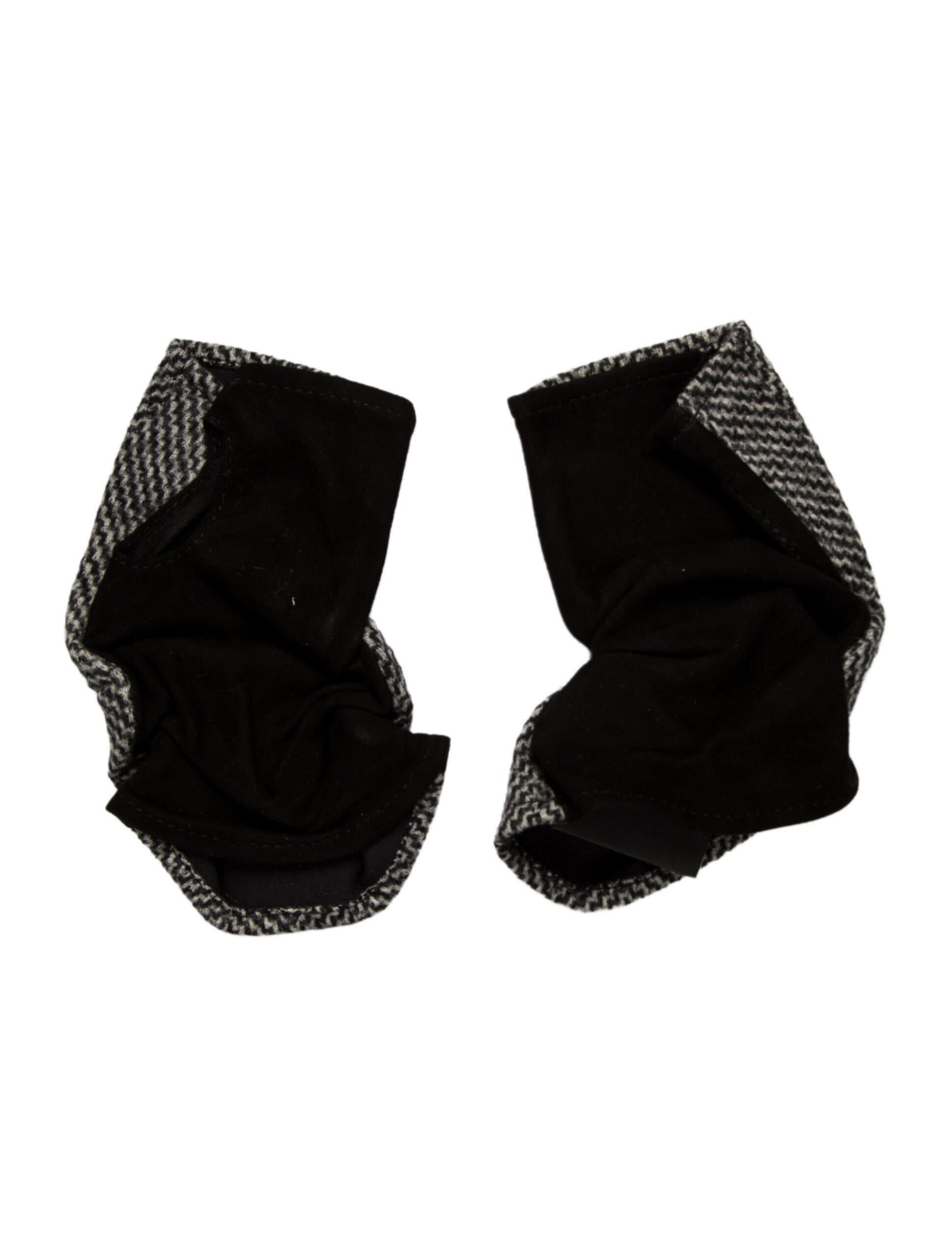 Giorgio Armani Vintage 2000's Printed Fingerless Gloves w/ Tags