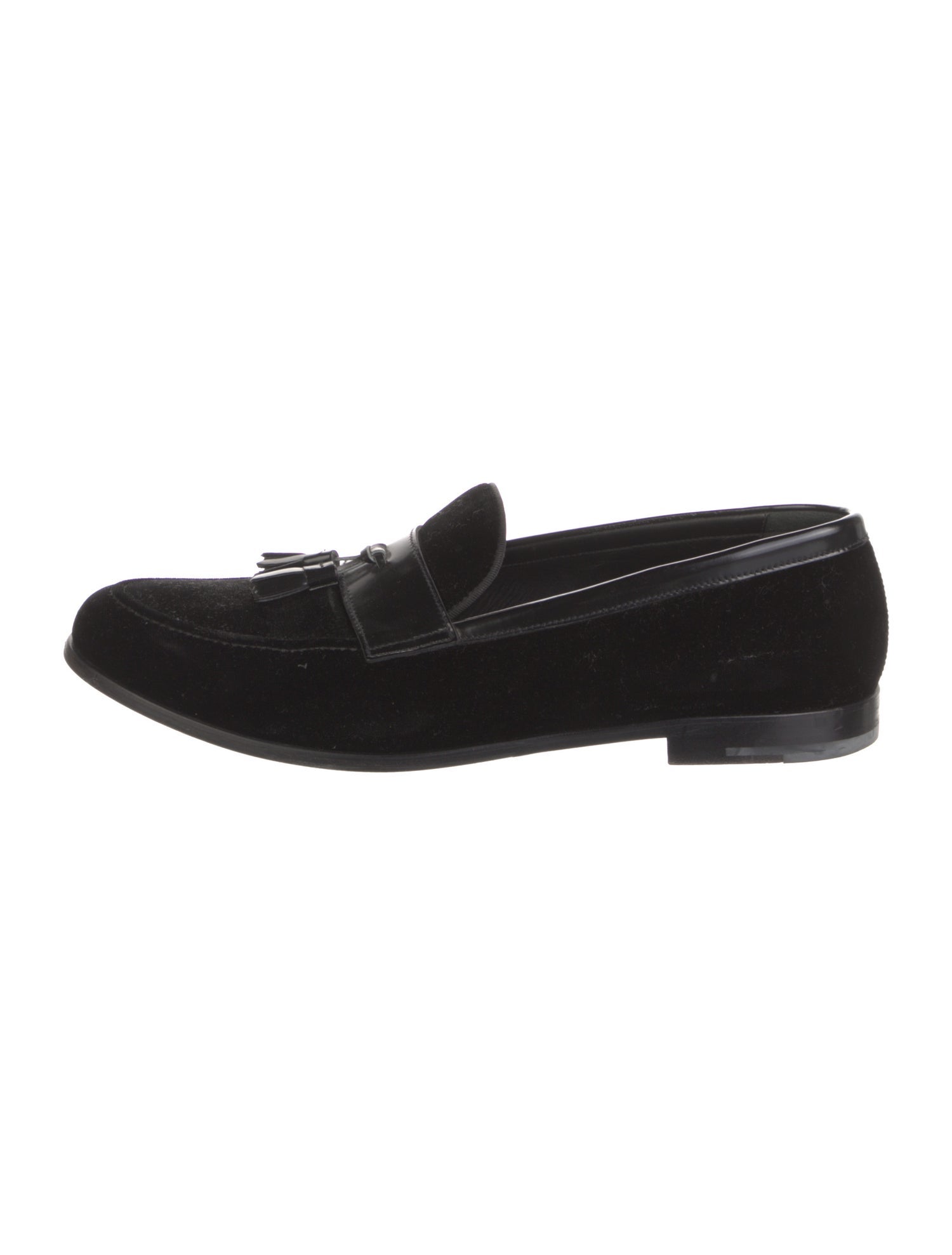 Giorgio Armani Velvet Dress Loafers