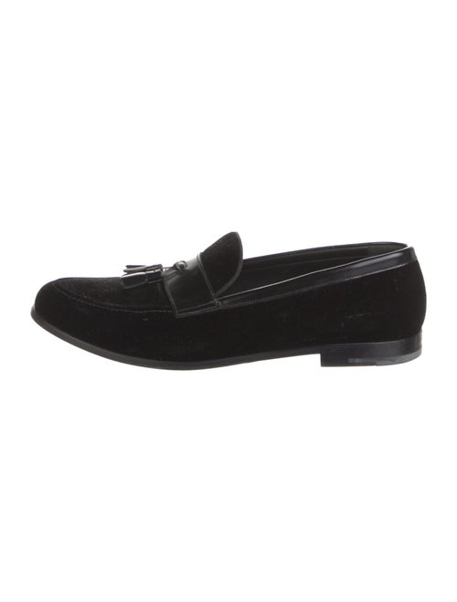 Giorgio Armani Velvet Dress Loafers