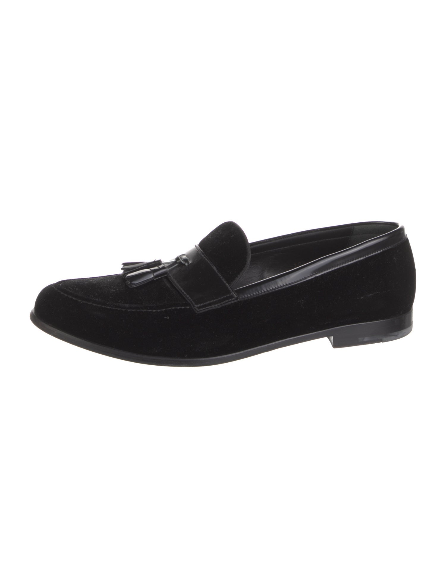 Giorgio Armani Velvet Dress Loafers