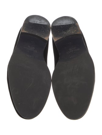 Giorgio Armani Velvet Dress Loafers