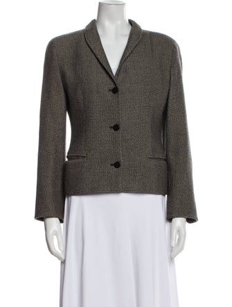 Giorgio Armani Wool Printed Blazer