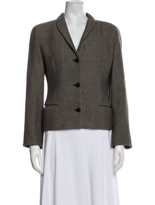 Giorgio Armani Wool Printed Blazer
