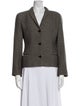 Giorgio Armani Wool Printed Blazer