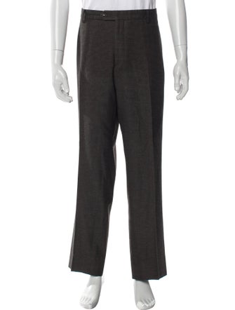 Giorgio Armani Plaid Print Pants