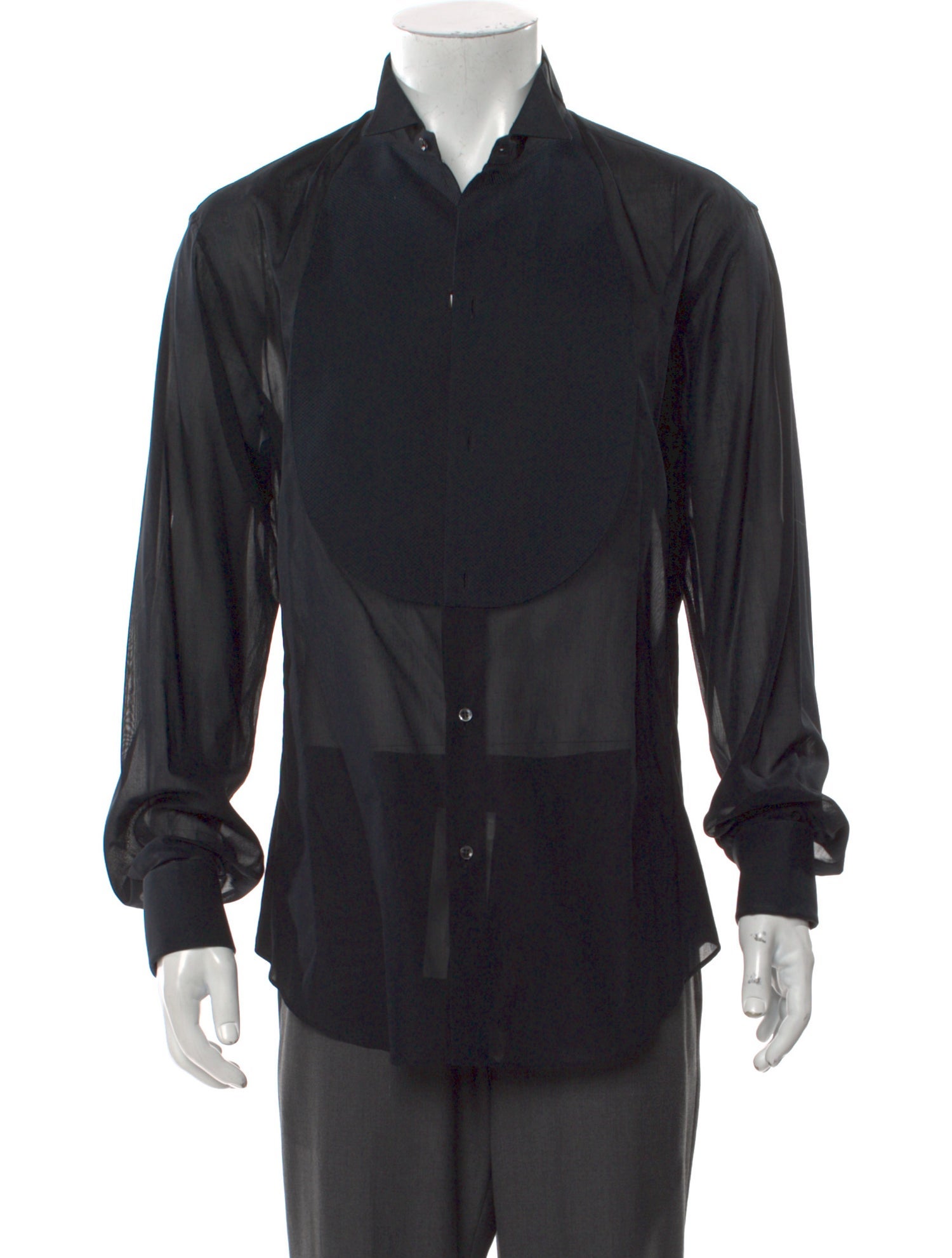 Giorgio Armani Long Sleeve Tuxedo Shirt
