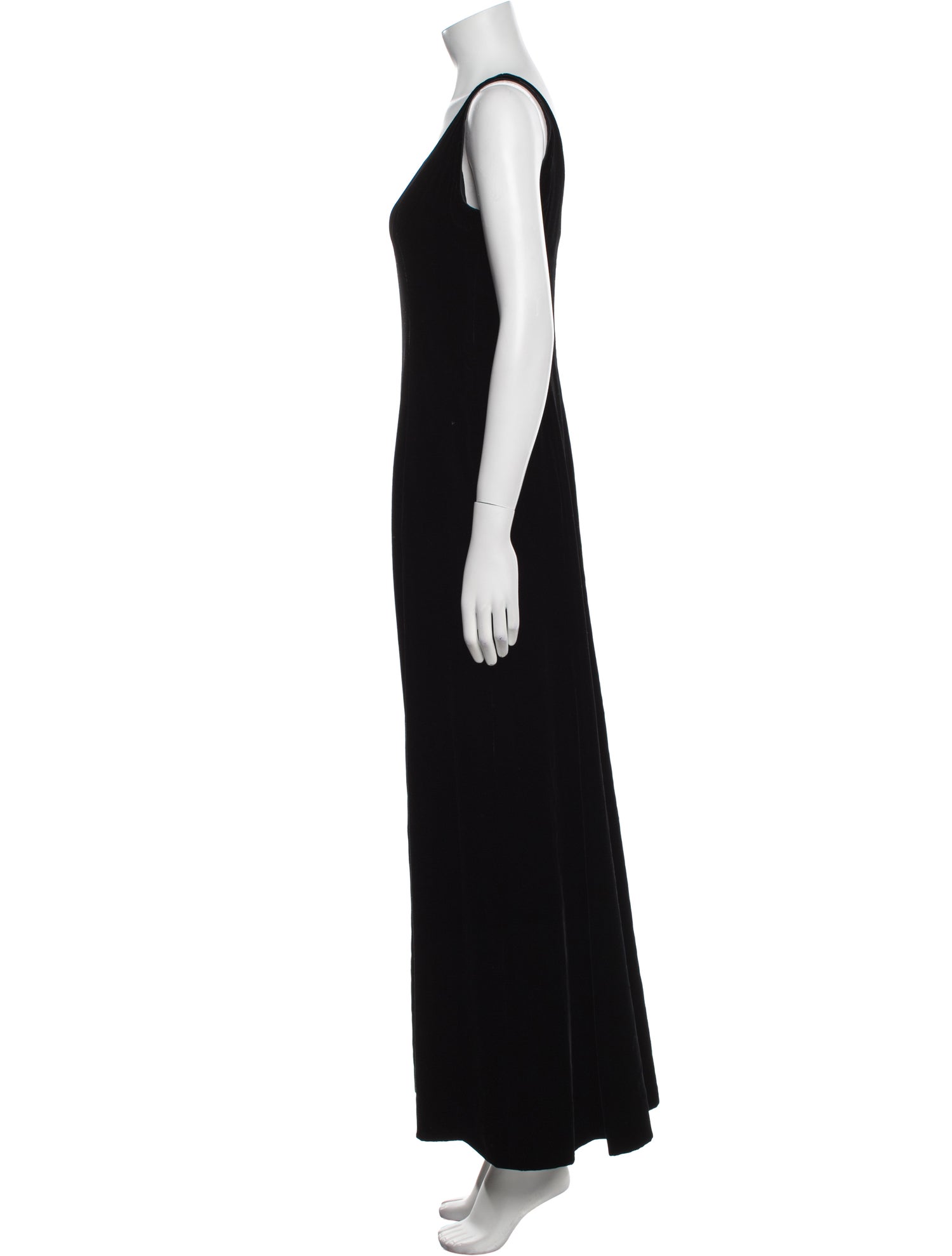 Giorgio Armani Scoop Neck Long Dress