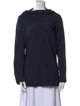 Giorgio Armani Silk Cowl Neck Sweatshirt