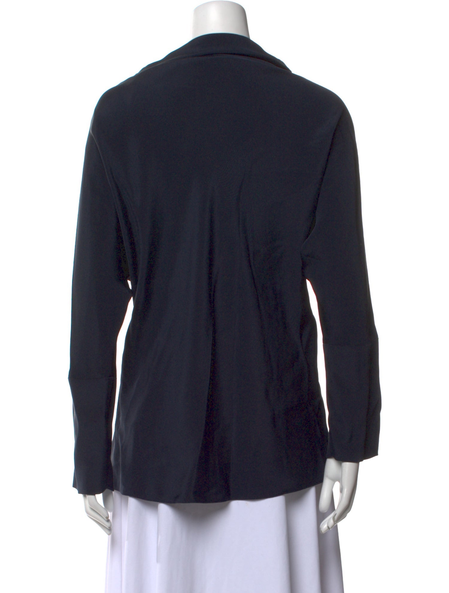 Giorgio Armani Silk Cowl Neck Sweatshirt