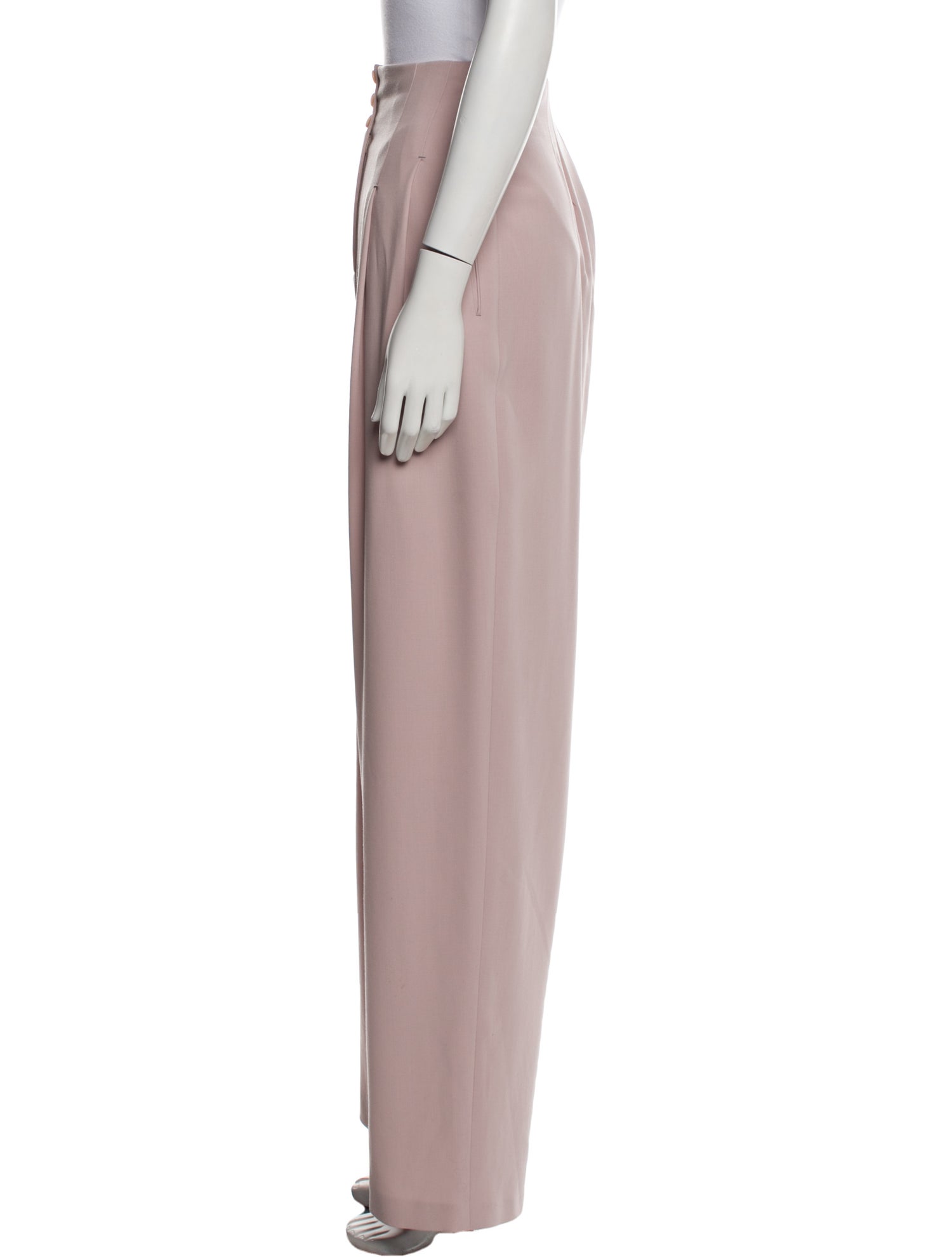 Giorgio Armani Virgin Wool Wide Leg Pants