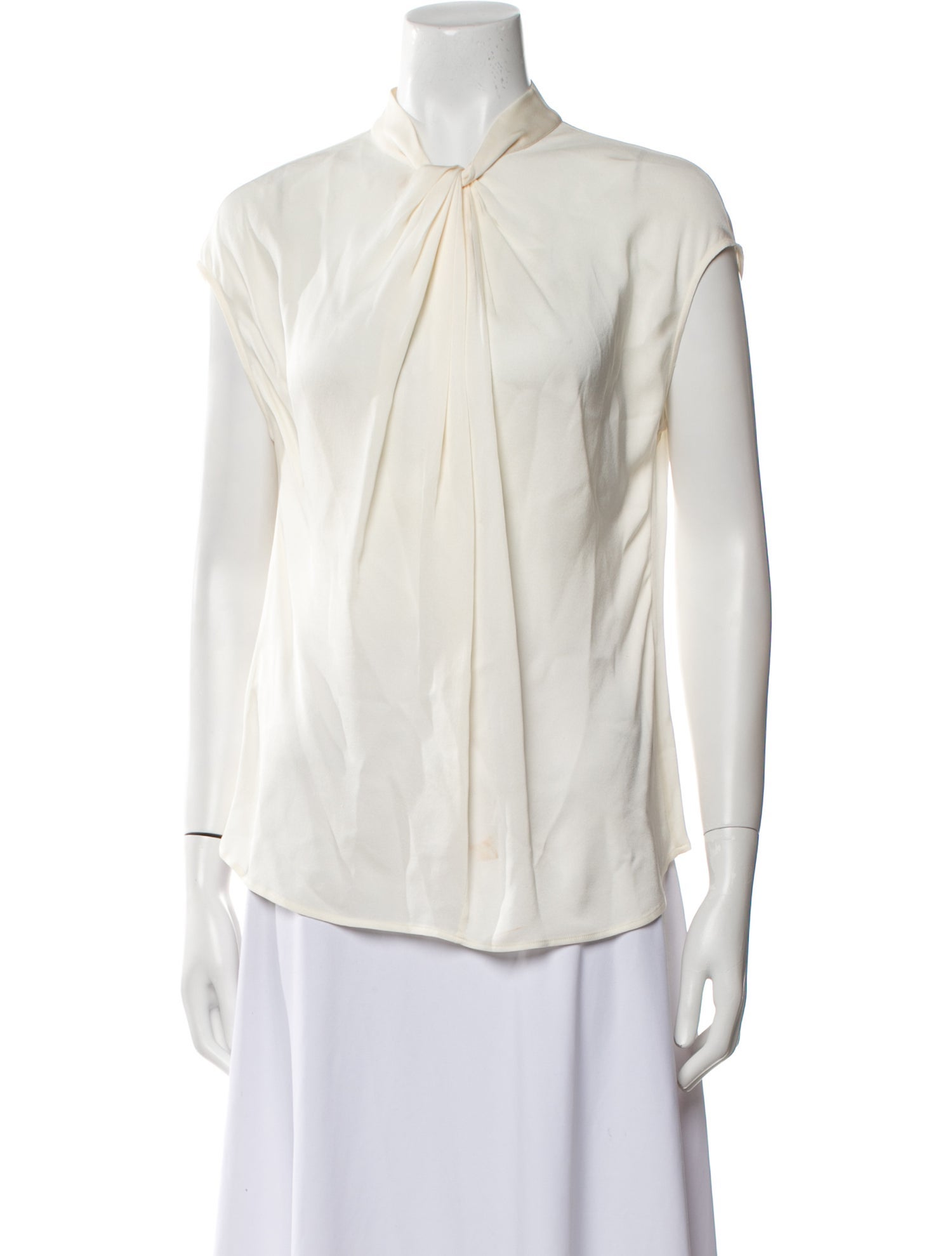 Giorgio Armani Silk V-Neck Blouse