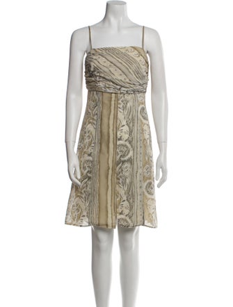 Giorgio Armani Printed Knee-Length Dress