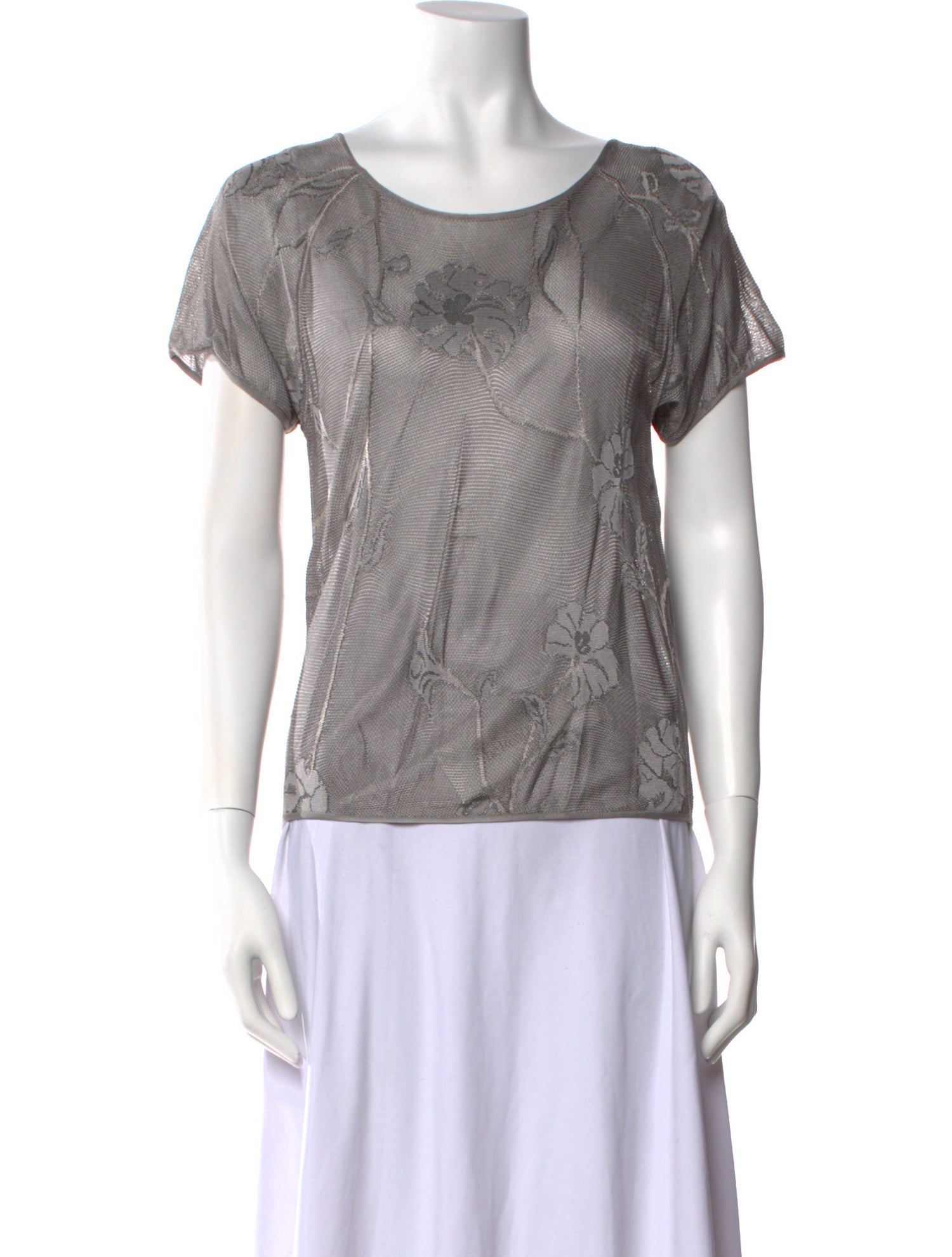 Giorgio Armani Scoop Neck Short Sleeve T-Shirt