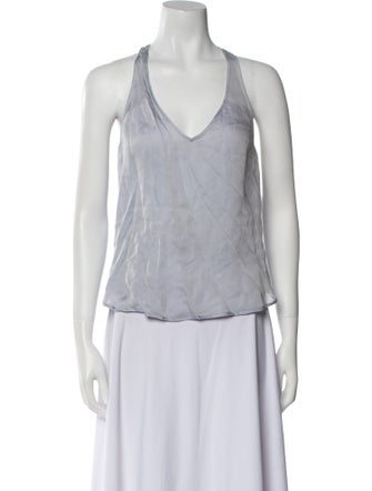 Giorgio Armani Silk V-Neck Top