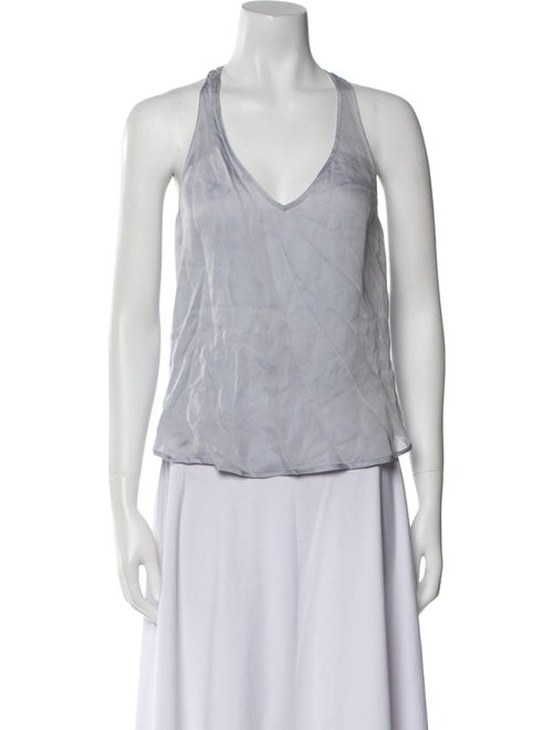 Giorgio Armani Silk V-Neck Top