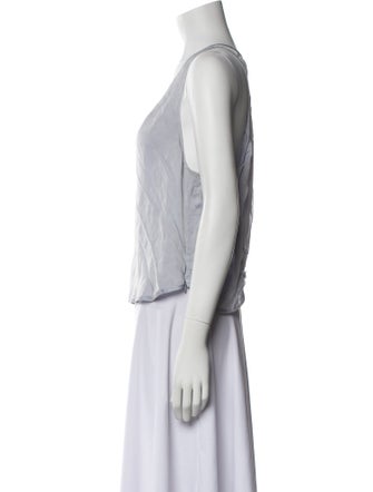 Giorgio Armani Silk V-Neck Top