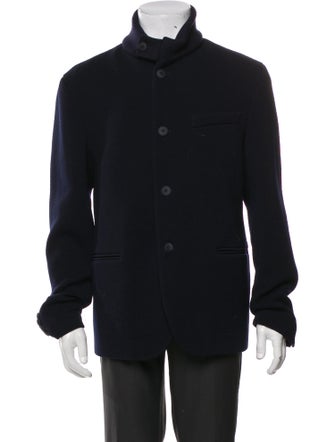 Giorgio Armani Virgin Wool Peacoat