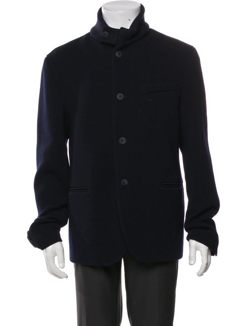 Giorgio Armani Virgin Wool Peacoat