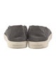 Giorgio Armani Suede Whipstitch Trim Boat Shoes
