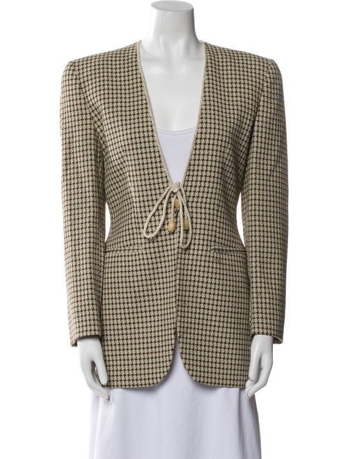 Giorgio Armani Wool Printed Blazer