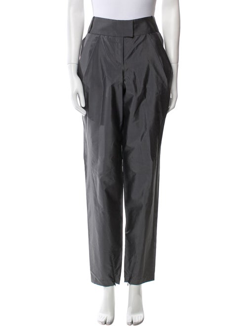 Giorgio Armani Silk Straight Leg Pants
