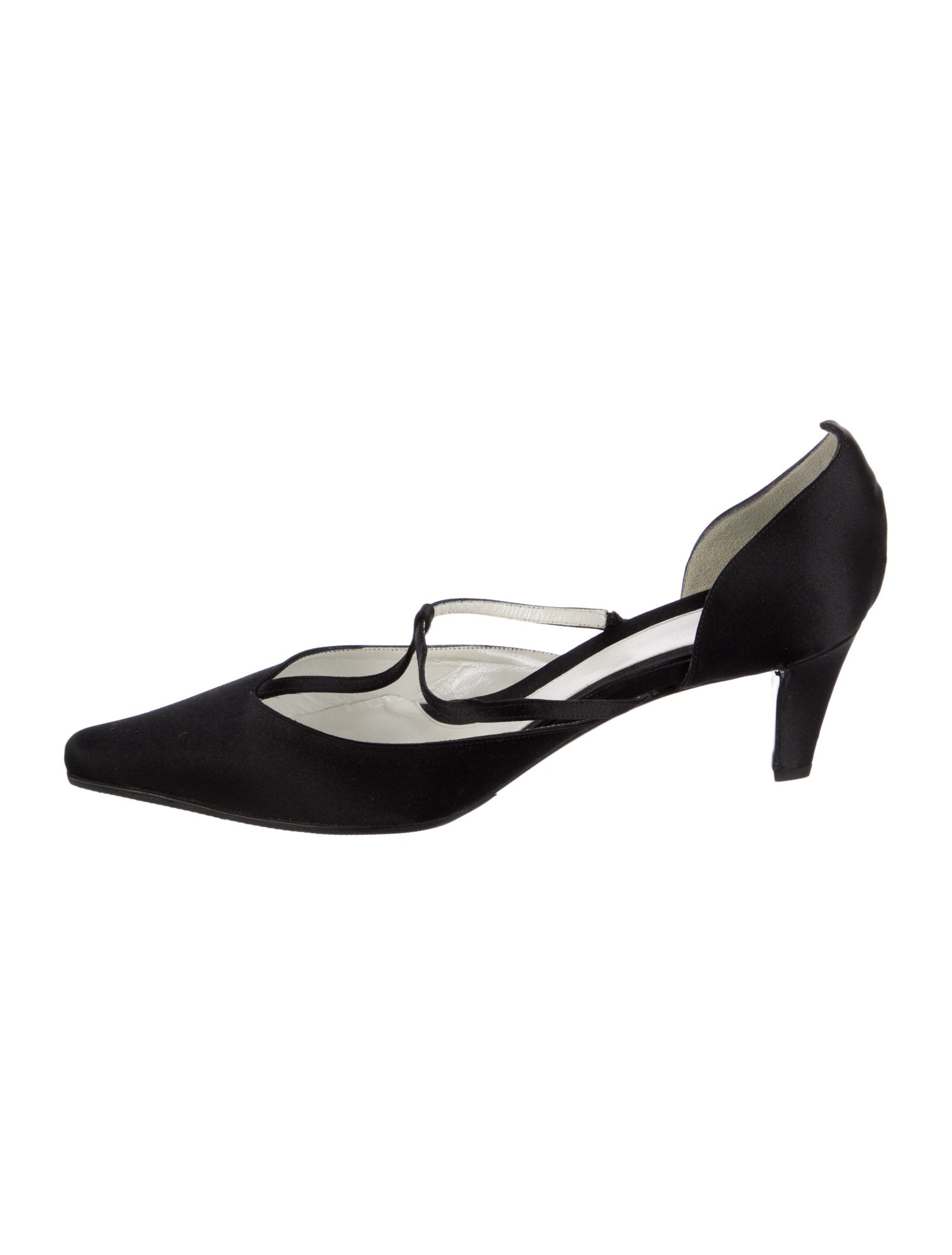 Giorgio Armani Satin T-Strap Pumps