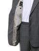 Giorgio Armani Silk Plaid Print Two-Piece Blazer