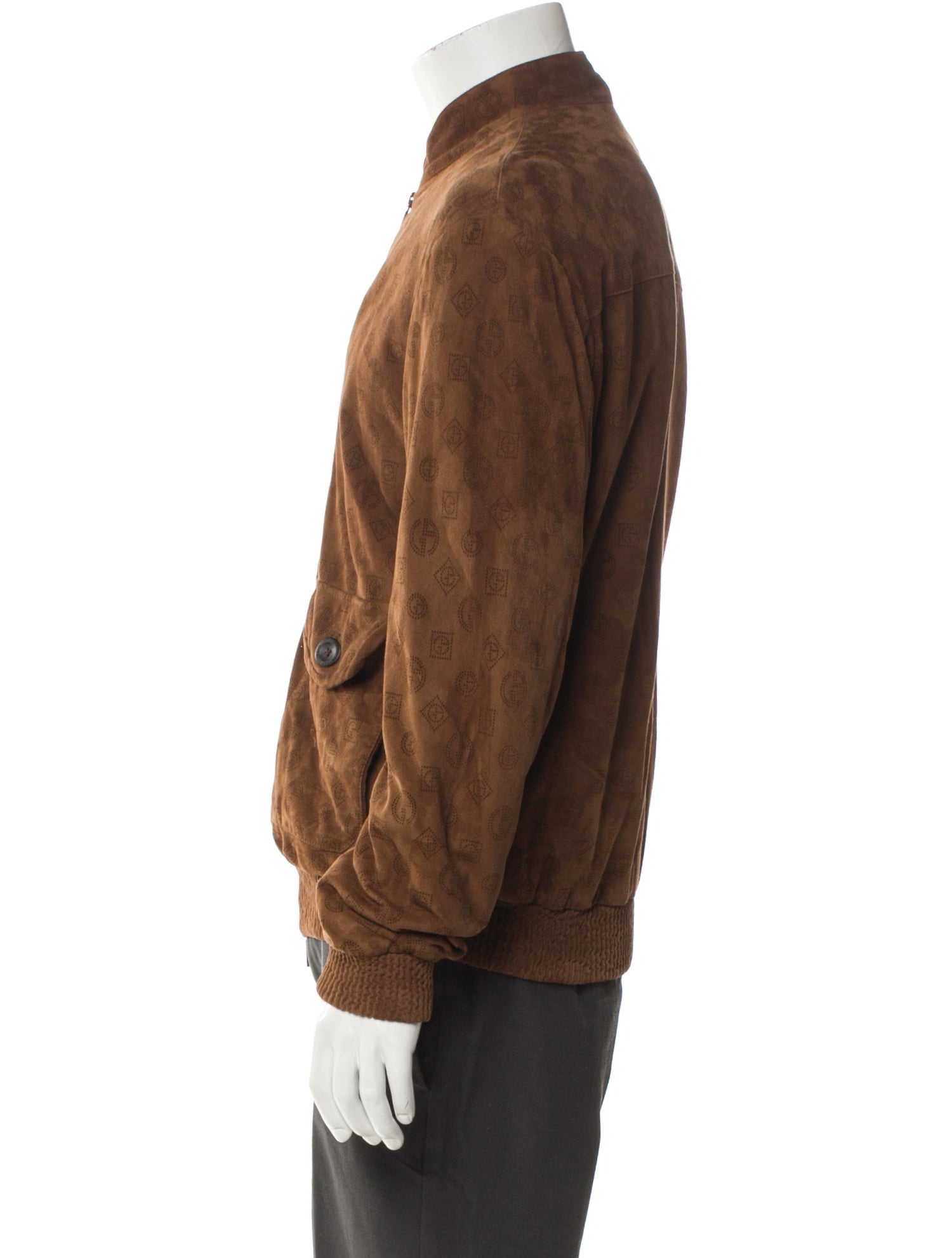 Giorgio Armani 2021 Lamb Leather Bomber Jacket