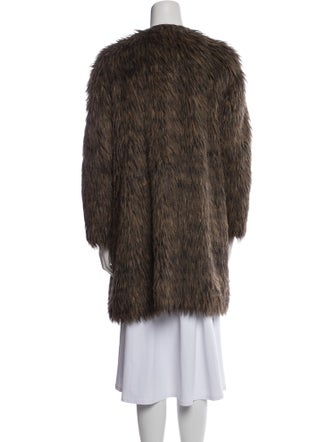 Giorgio Armani Alpaca Faux Fur Coat