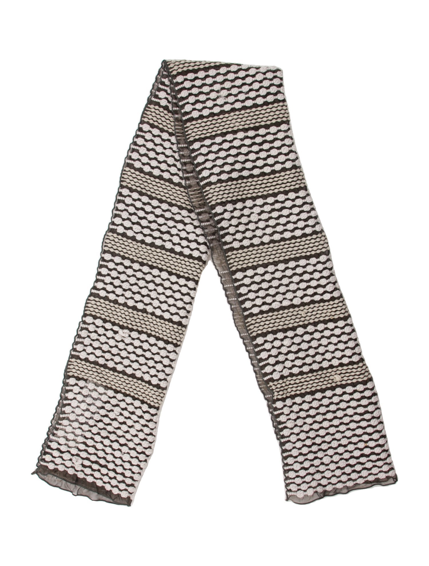 Giorgio Armani Wool Polka Dot Print Scarf
