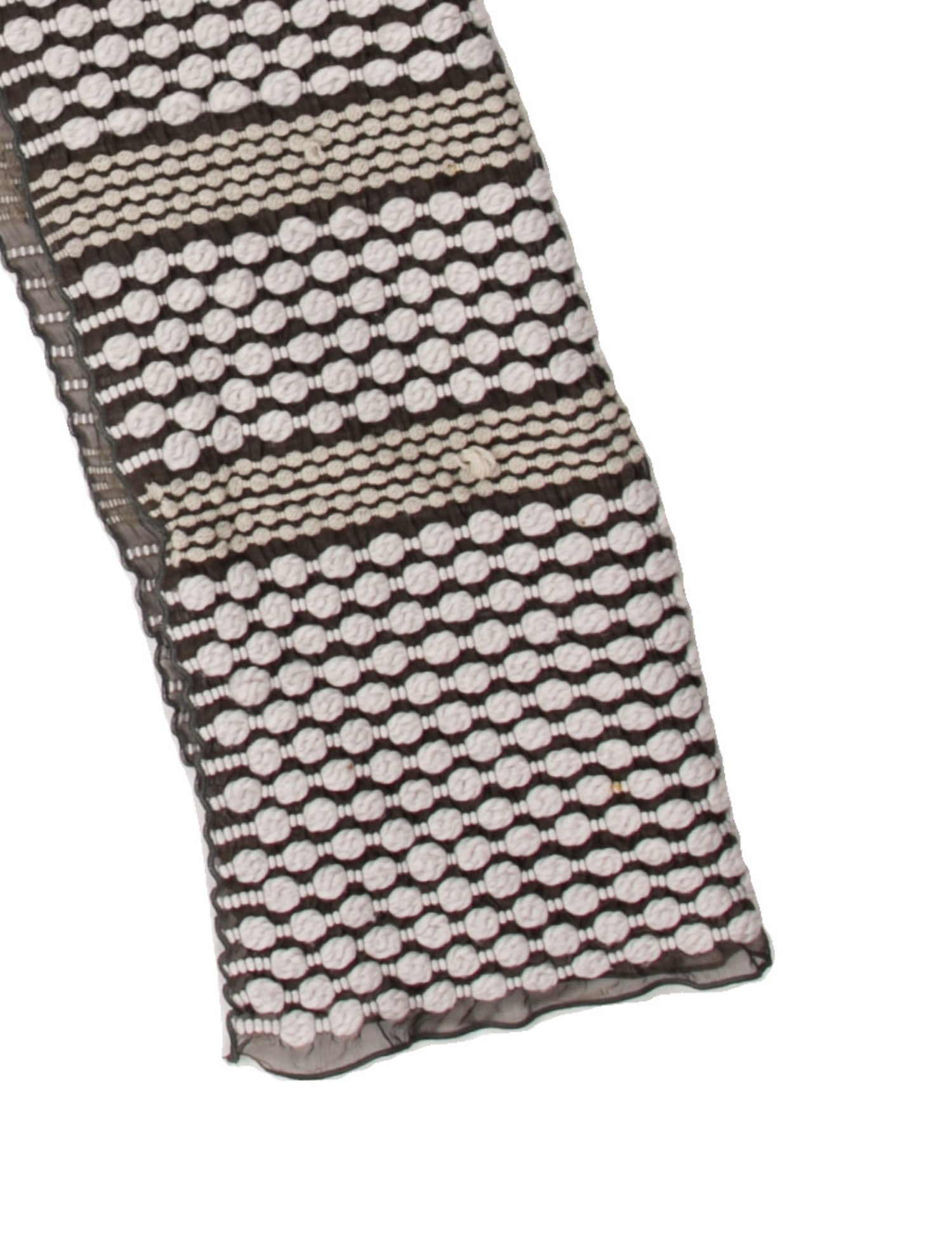Giorgio Armani Wool Polka Dot Print Scarf