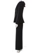 Giorgio Armani Wool Pleated Accents Pantsuit