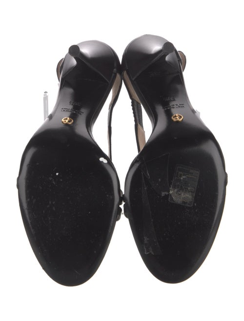 Giorgio Armani Lace T-Strap Sandals