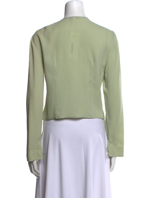 Giorgio Armani Silk Crew Neck Crop Top