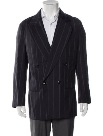 Giorgio Armani Virgin Wool Striped Blazer