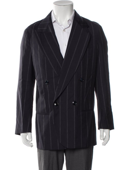 Giorgio Armani Virgin Wool Striped Blazer