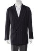 Giorgio Armani Virgin Wool Striped Blazer