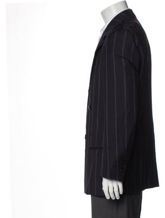 Giorgio Armani Virgin Wool Striped Blazer