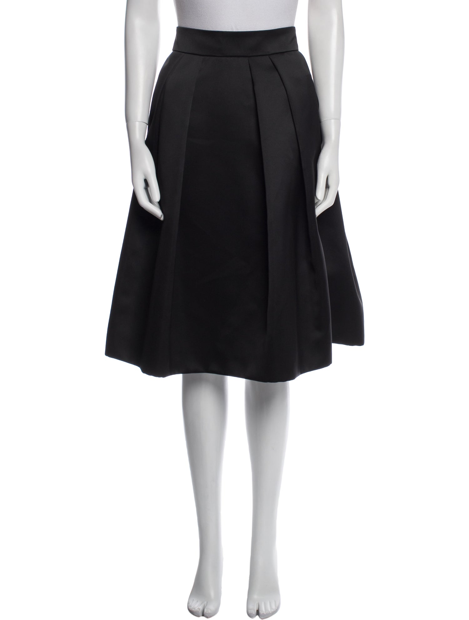 Giorgio Armani Pleated Accents Knee-Length Skirt w/ Tags