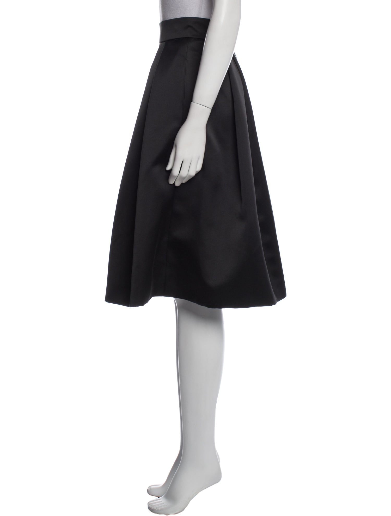 Giorgio Armani Pleated Accents Knee-Length Skirt w/ Tags