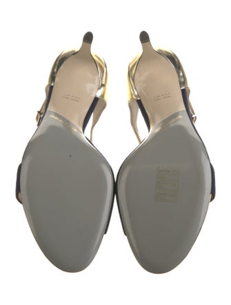 Giorgio Armani Suede D'Orsay Pumps