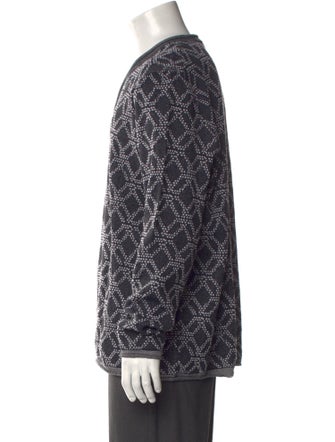 Giorgio Armani Printed V-Neck Pullover