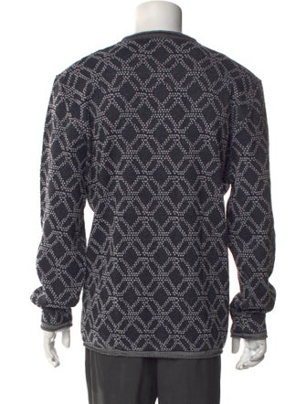 Giorgio Armani Printed V-Neck Pullover