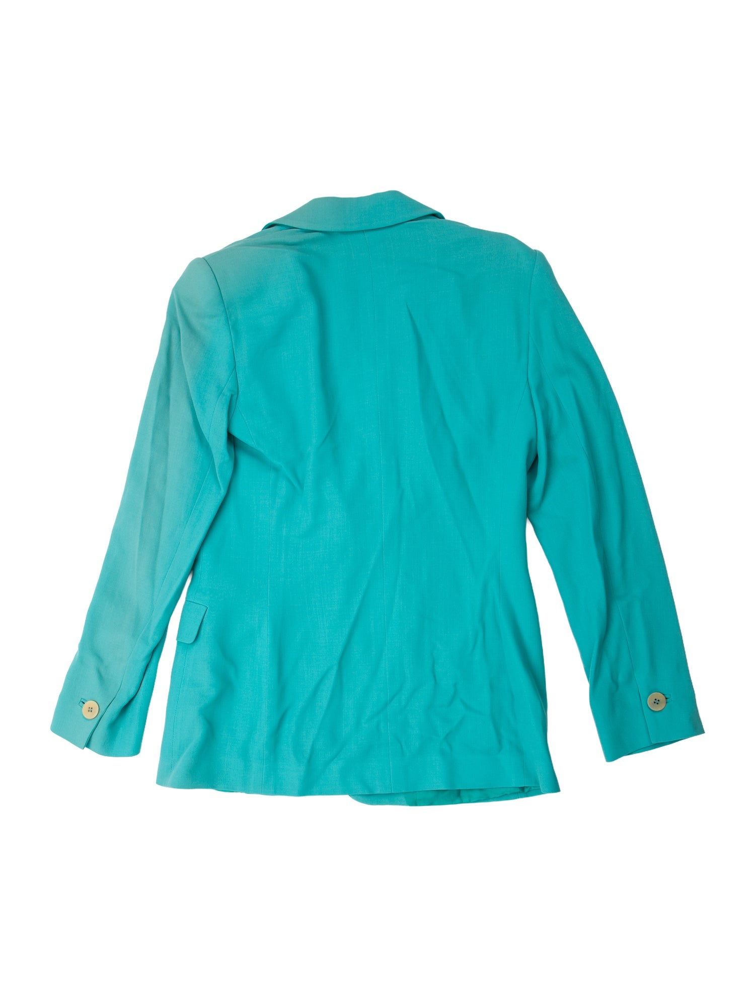 Giorgio Armani Wool Pleated Accents Skirt Suit