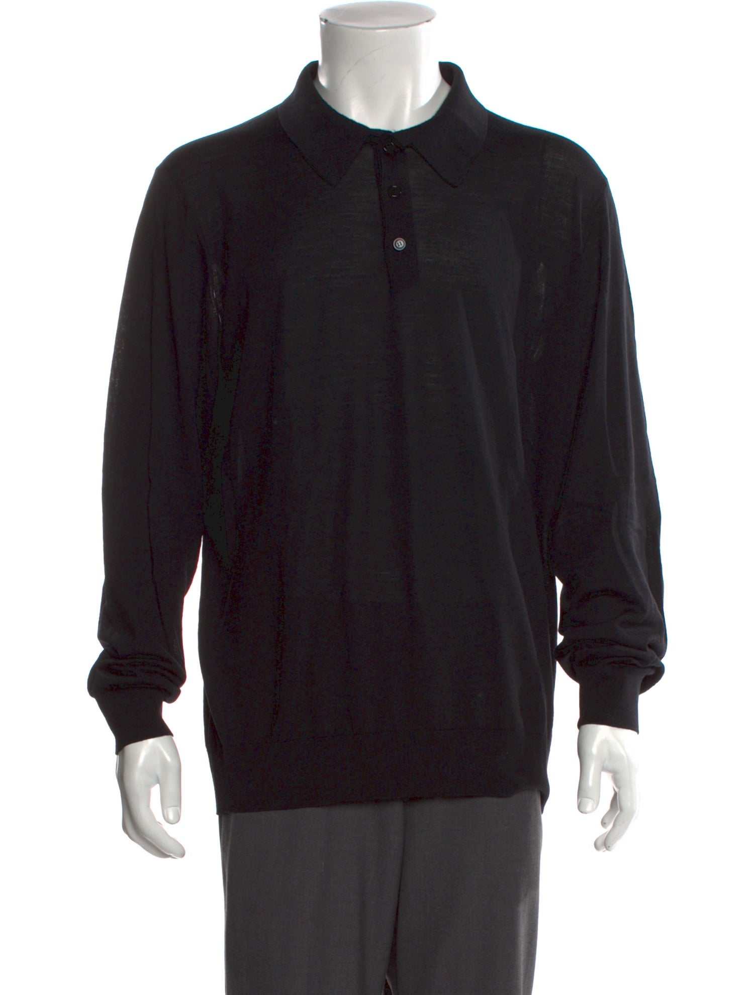 Giorgio Armani Virgin Wool Long Sleeve Shirt