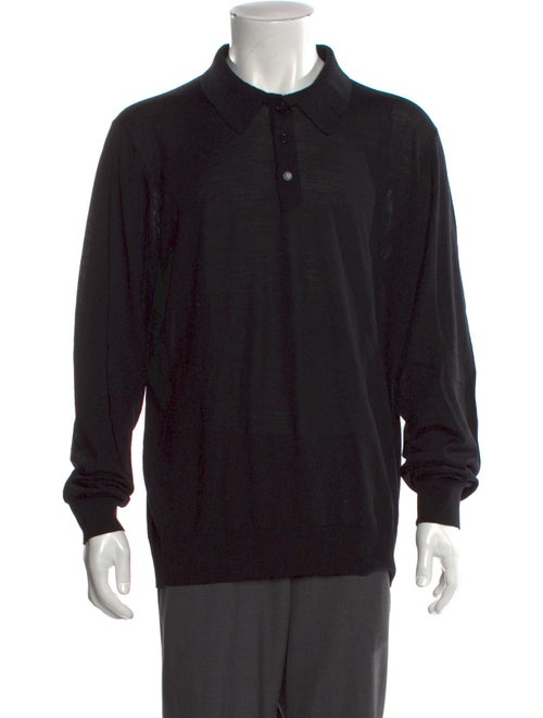 Giorgio Armani Virgin Wool Long Sleeve Shirt