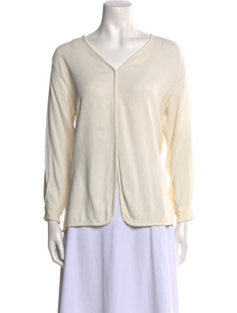 Giorgio Armani V-Neck Long Sleeve Top