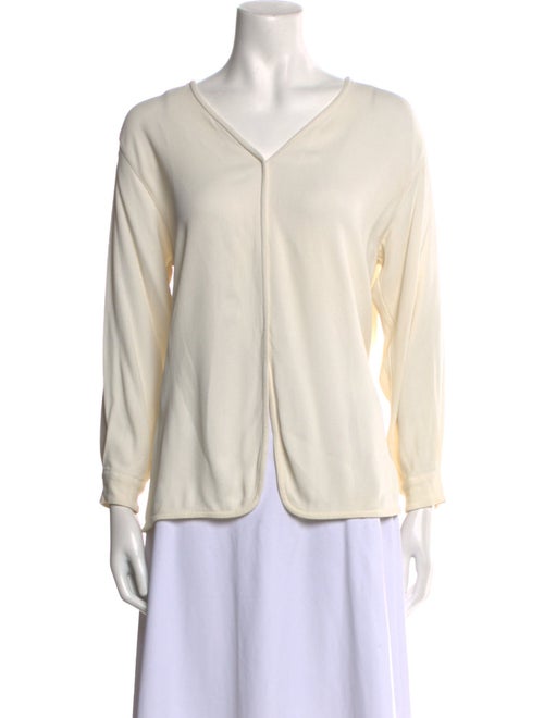 Giorgio Armani V-Neck Long Sleeve Top